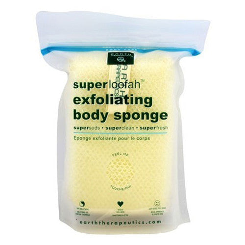 Earth Therapeutics Superloofah Exfoliating Body Sponge, 1 ea